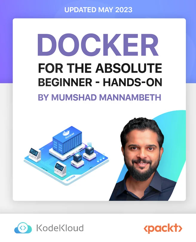 Cover image for Docker for the Absolute Beginner - Hands-On