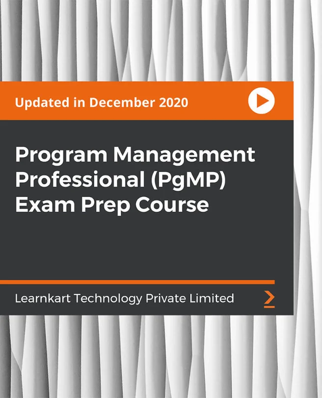 Cover image for Program Management Professional (PgMP) Exam Prep Course