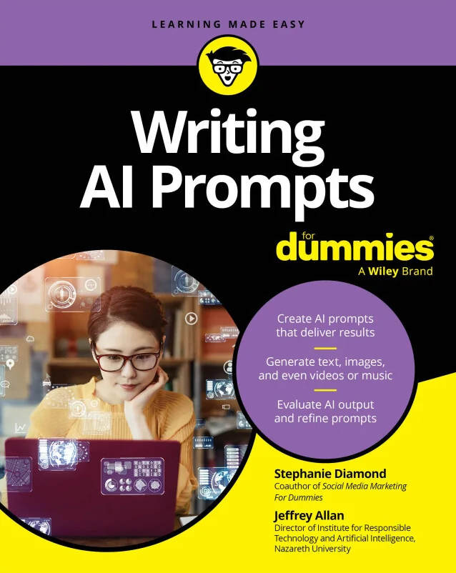 Cover image for Writing AI Prompts For Dummies