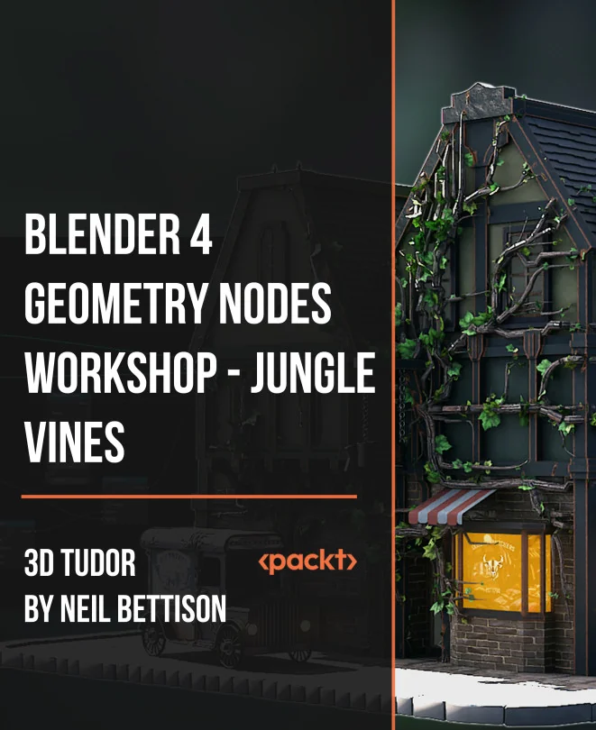 Cover image for Blender 4 Geometry Nodes Workshop - Jungle Vines