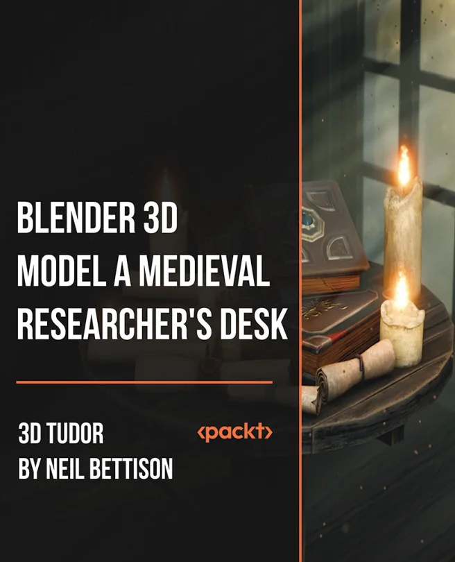 Cover image for Blender 3D – Model a Medieval Researcher's Desk