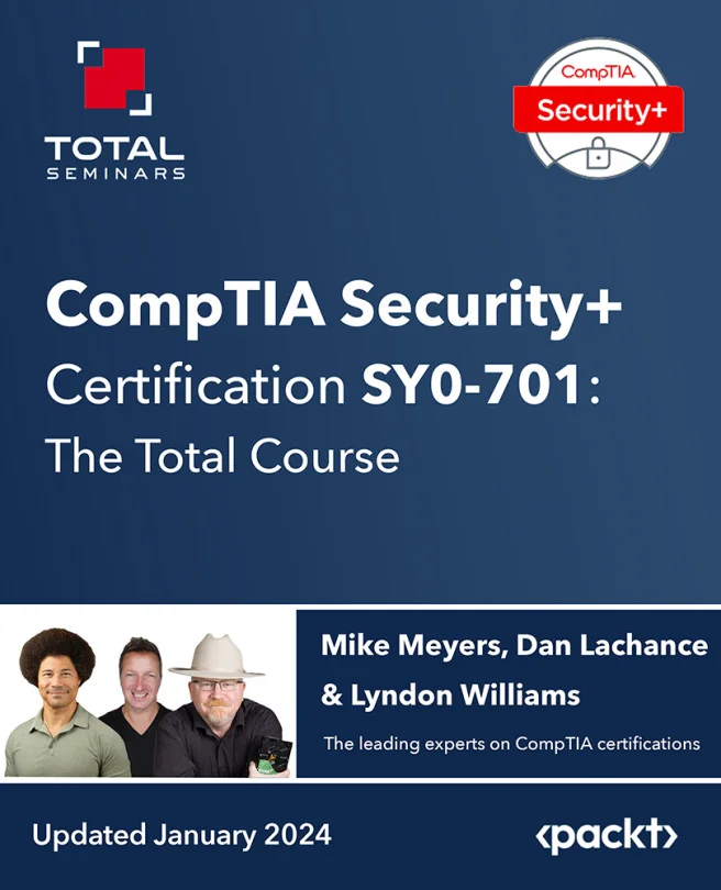 Cover image for CompTIA Security+ Certification (SY0-701): The Total Course
