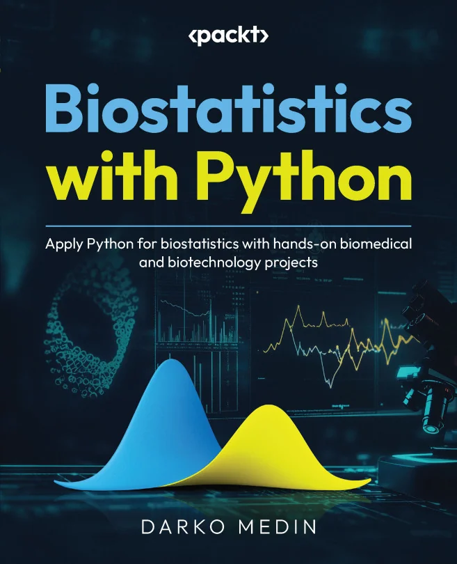 Cover image for Biostatistics with Python