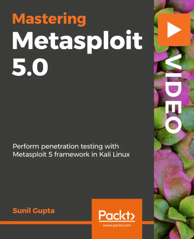 Cover image for Mastering Metasploit 5.0